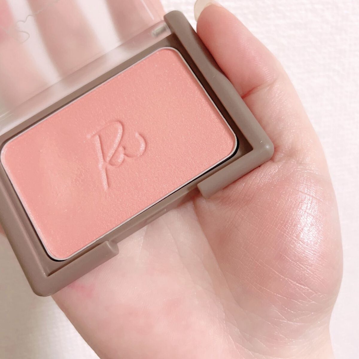 ヴェールグロウチーク 03 シェルピンク/Ririmew/パウダーチークを使ったクチコミ（2枚目）