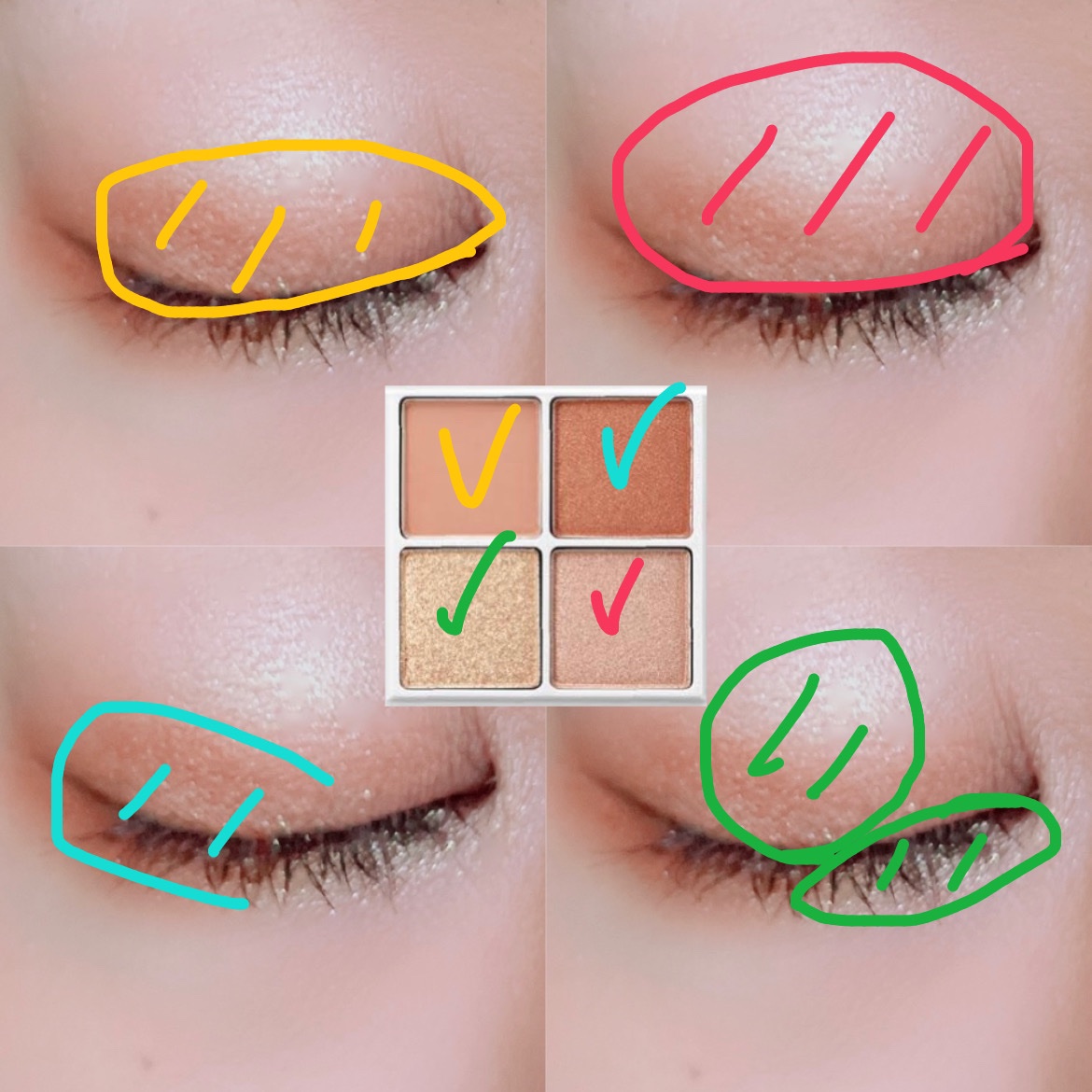 THE アイパレR/b idol/アイシャドウパレットを使ったクチコミ（2枚目）