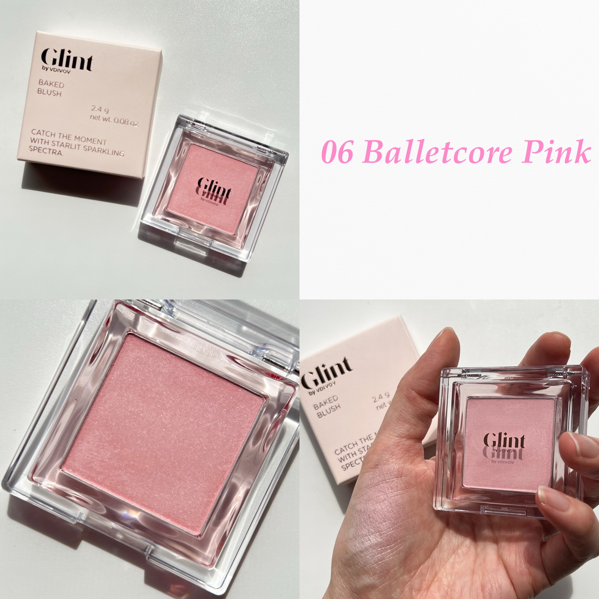 ベイクドブラッシュ #04 Tulip On/Glint/パウダーチークを使ったクチコミ（3枚目）