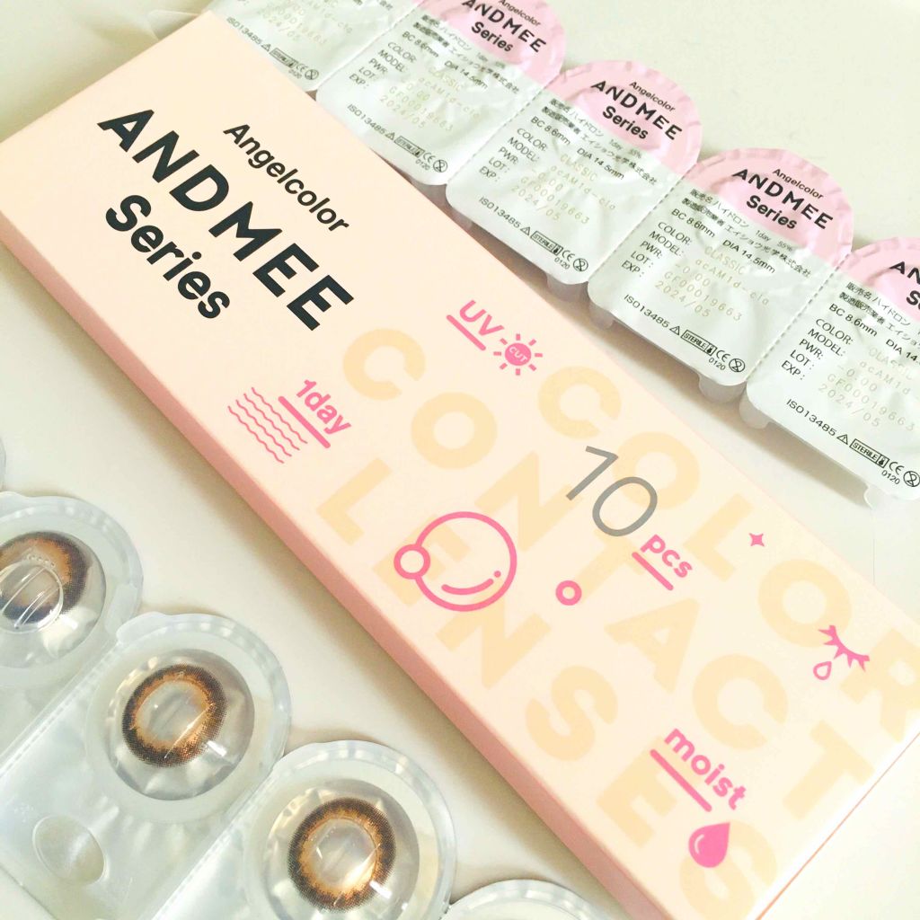 AND MEE 1day/AngelColor/ワンデー(1DAY)カラコンを使ったクチコミ(1枚目)