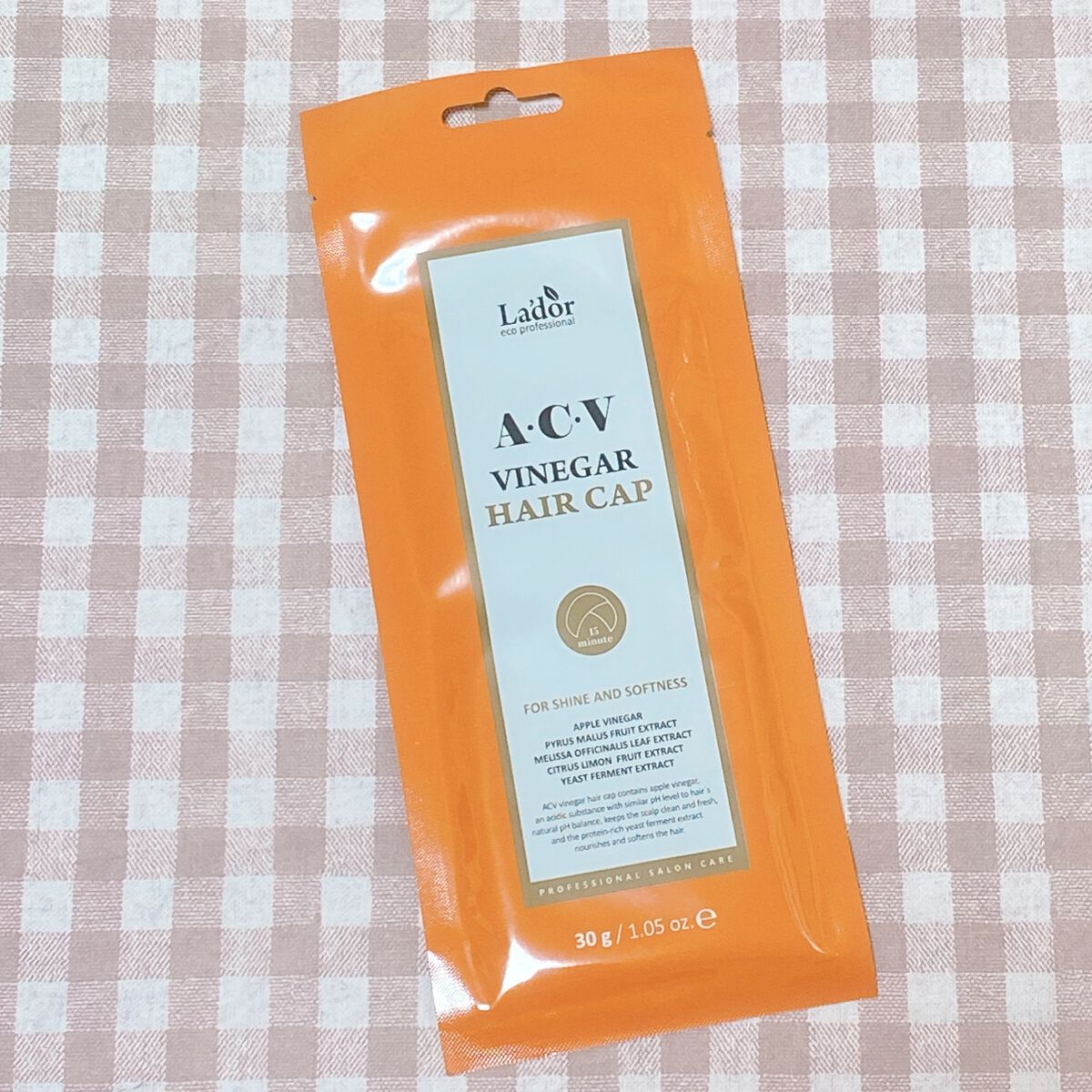 ACV VINEGAR HAIR CAP /La'dor/アウトバストリートメントを使ったクチコミ(1枚目)
