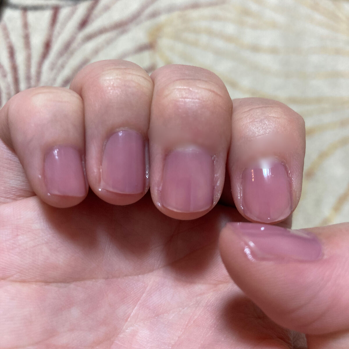 グロッシーコート ライラックピンク【旧】/スキューズミー/オールインワンネイルを使ったクチコミ（2枚目）