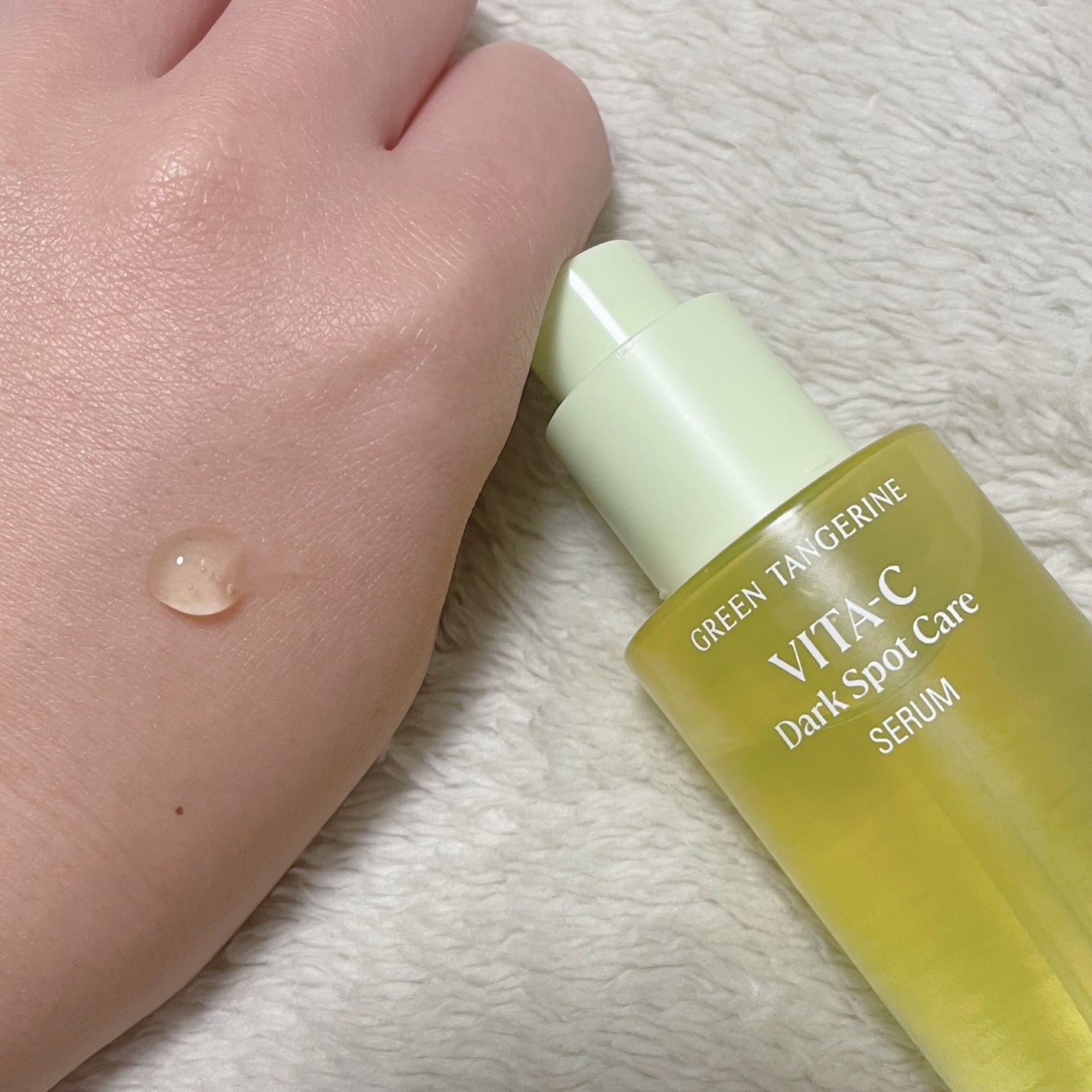 グリーンタンジェリン ビタC ダークスポットケアセラム/goodal/美容液を使ったクチコミ(3枚目)