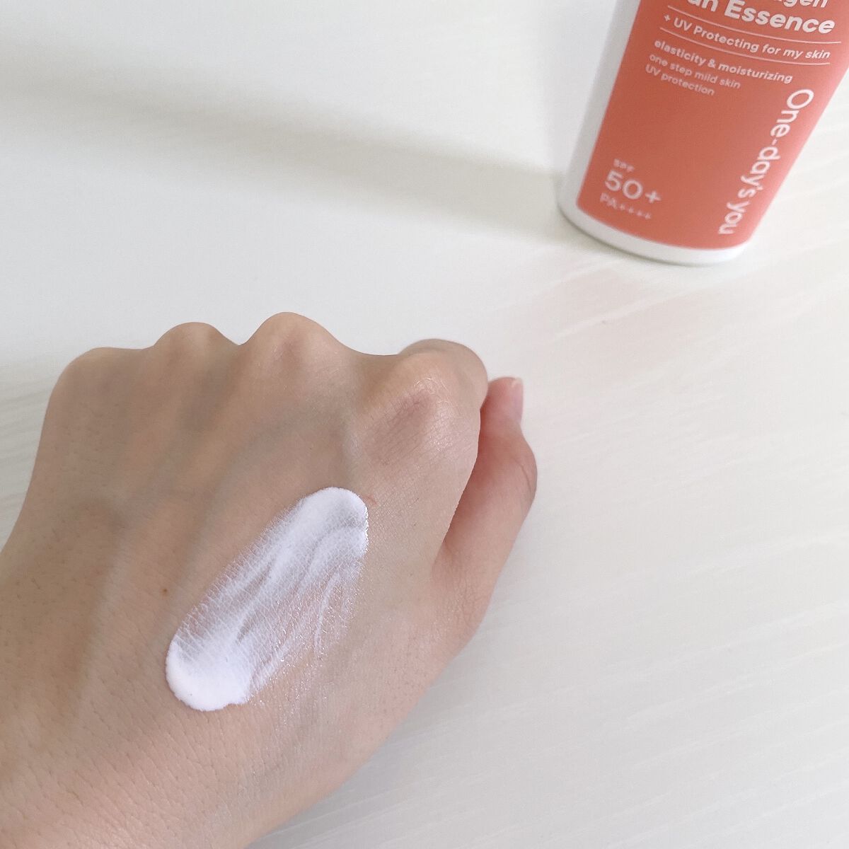 リアルコラーゲンサンエッセンス/One-day's you/日焼け止めローションを使ったクチコミ（3枚目）