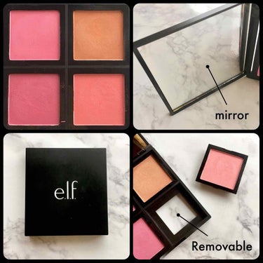 e.l.f. Cosmetics ブラッシュパレットのクチコミ「🔸E.L.F cosmetics🔸
🔹blush palette "Light"🔹
     .....」（2枚目）