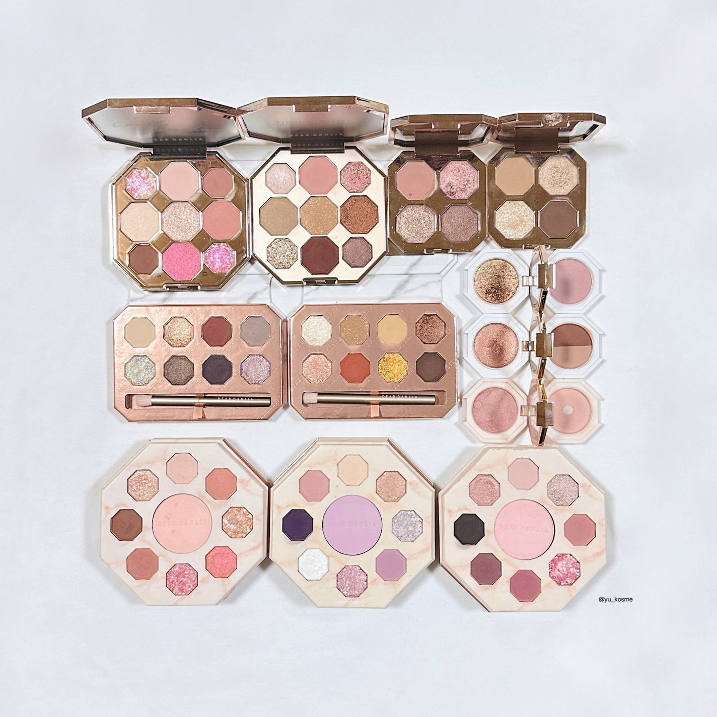 ブルーミング エディション パラダイス デュアル パレット ブラッシャー デュオ/DEAR DAHLIA/単色アイシャドウを使ったクチコミ(1枚目)