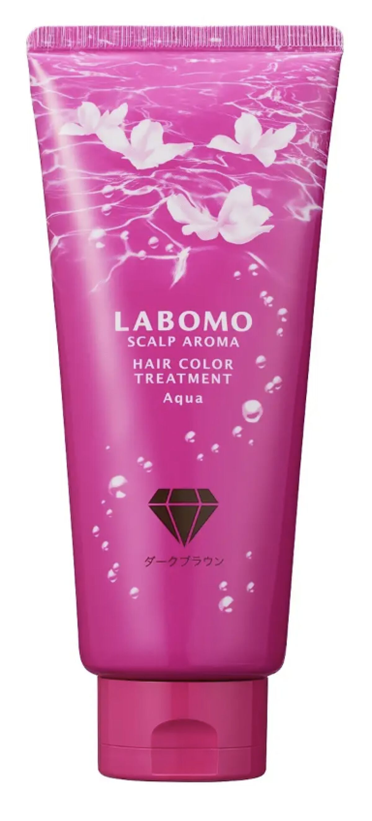 ラボモ スカルプアロマ ヘアカラートリートメントアクア ダークブラウン