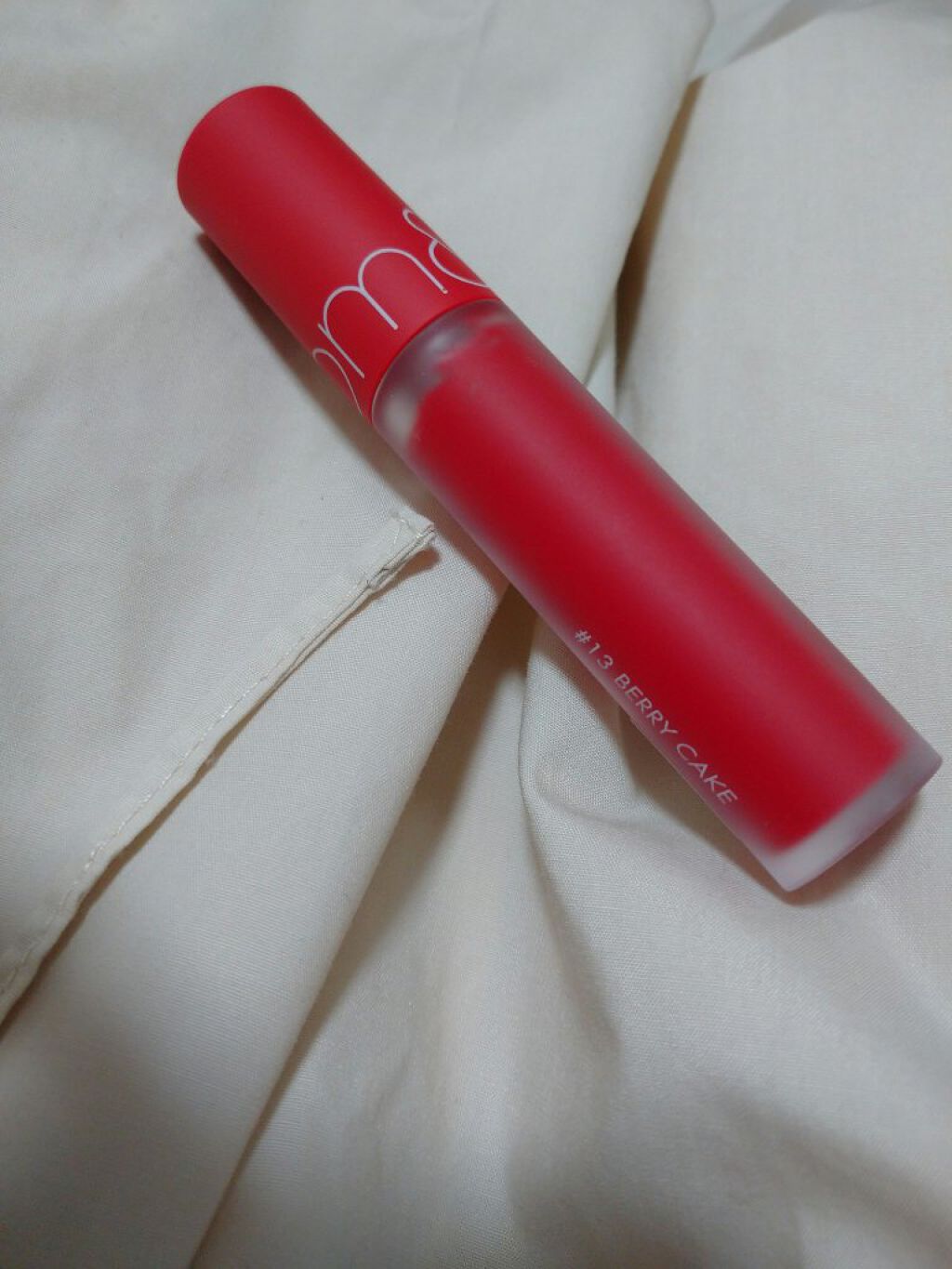 ゼロベルベットティント 13 ベリーケーキ(BERRY CAKE)/rom&nd/リップティントを使ったクチコミ（2枚目）