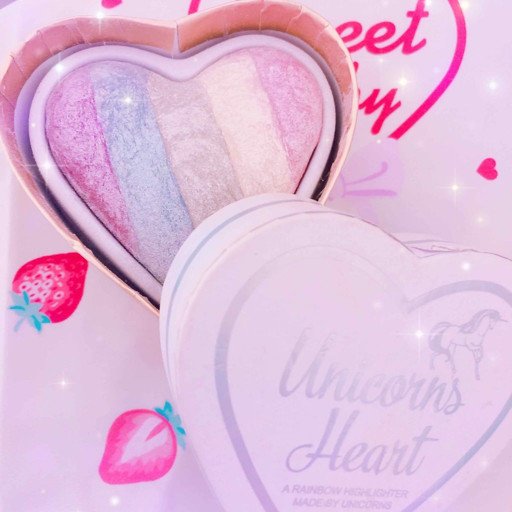 ハートハイライター ユニコーンハート/MAKEUP REVOLUTION/パウダーハイライトを使ったクチコミ(1枚目)