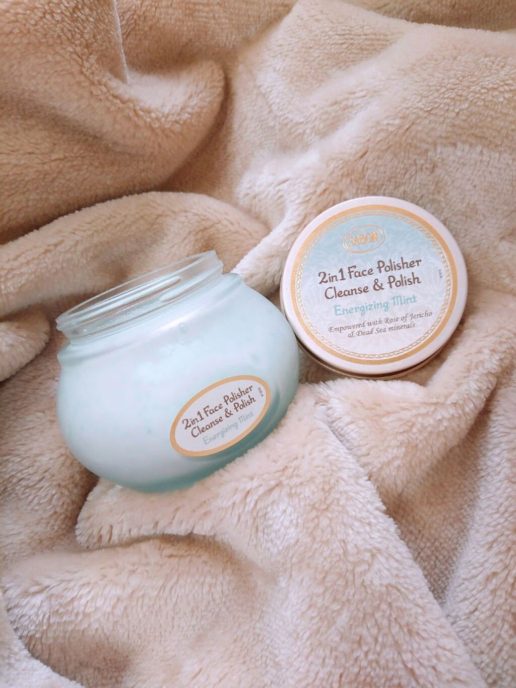 フェイスポリッシャー リフレッシング（ミント）/SABON/スクラブ・ゴマージュを使ったクチコミ（2枚目）