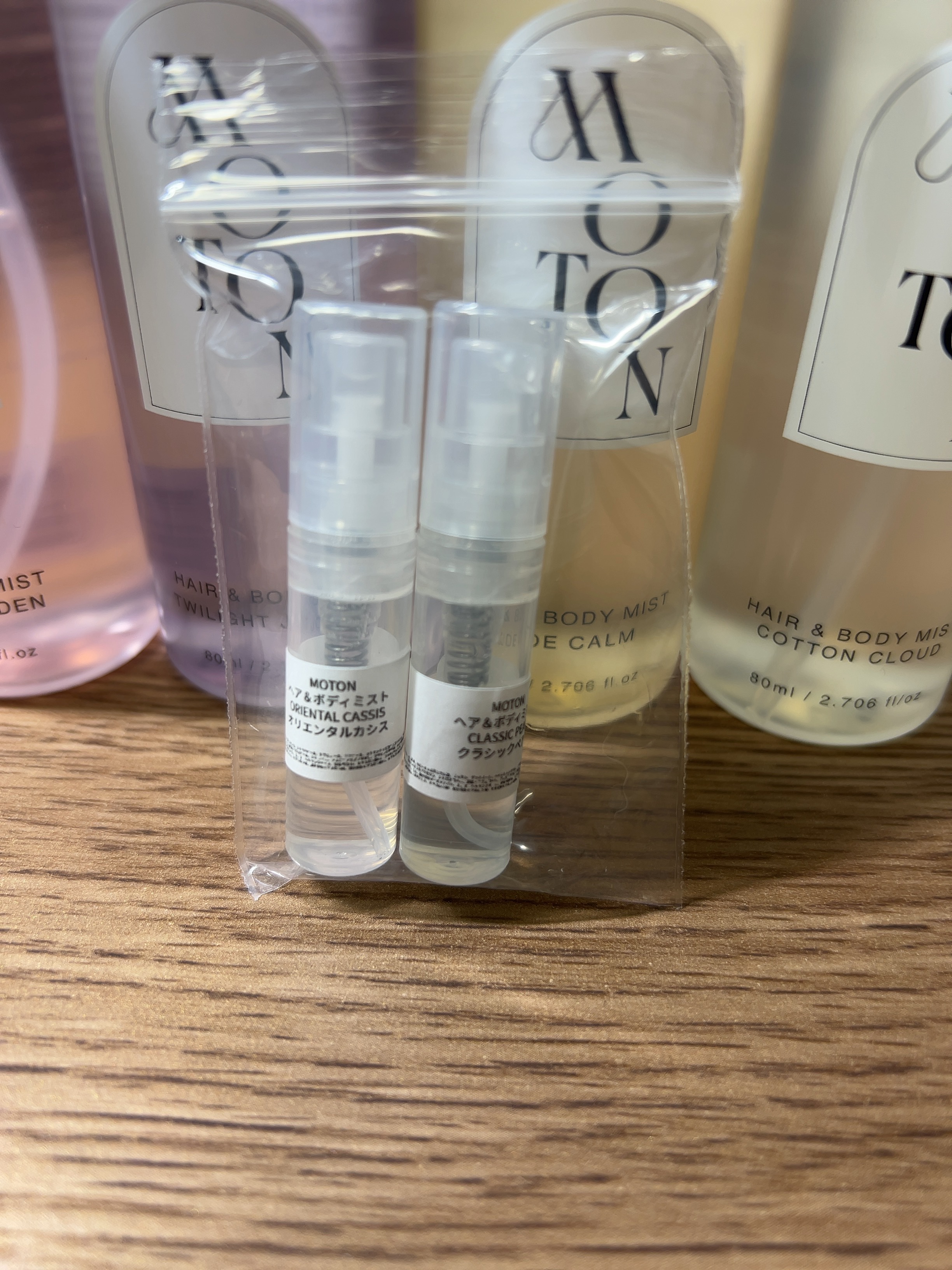 MOTON ヘア＆ボディミスト クラシックペアー/MOTON/香水(レディース)を使ったクチコミ（2枚目）