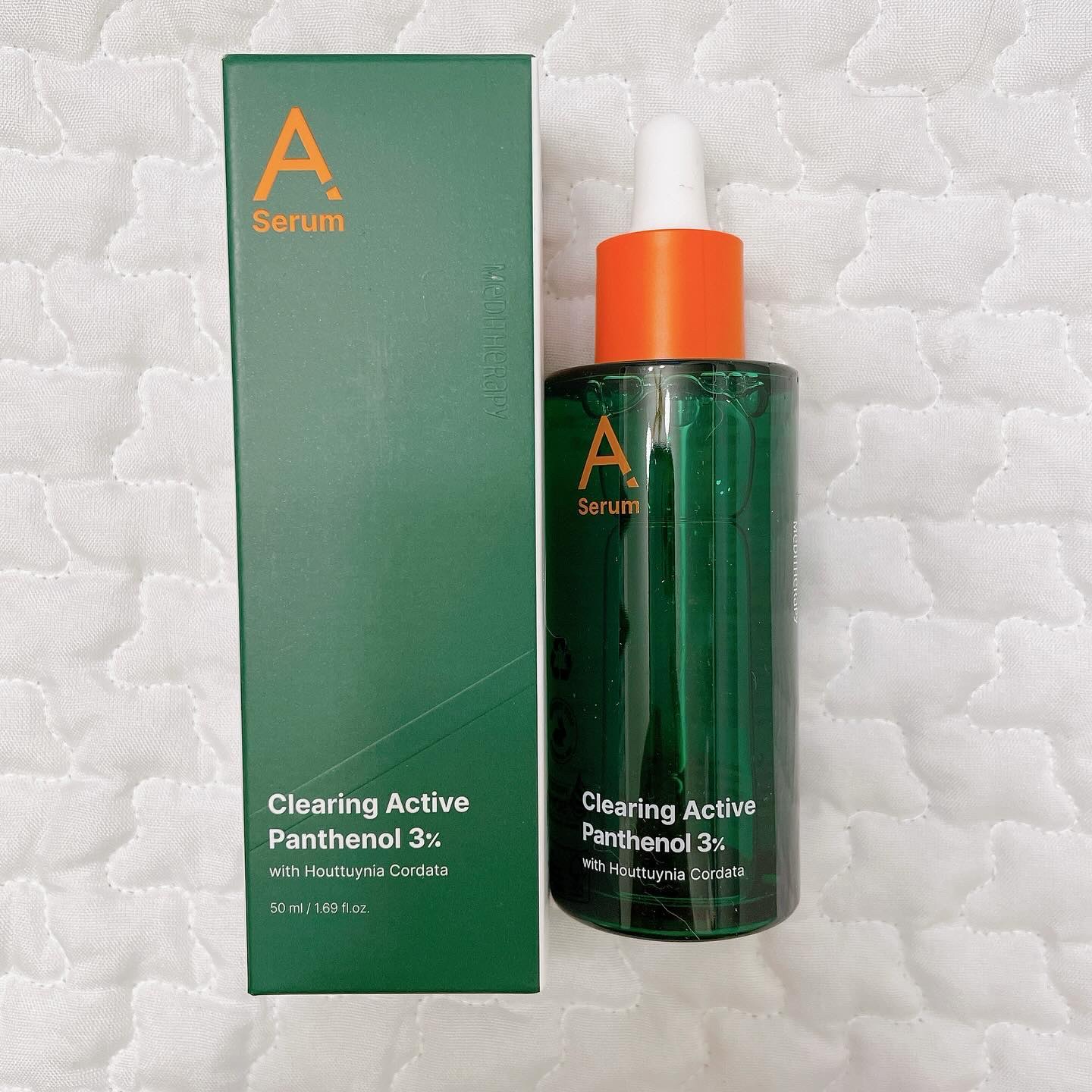 エイクリアリングアクティブパンテノール3％フェイシャルセラム/MEDITHERAPY/美容液を使ったクチコミ（1枚目）