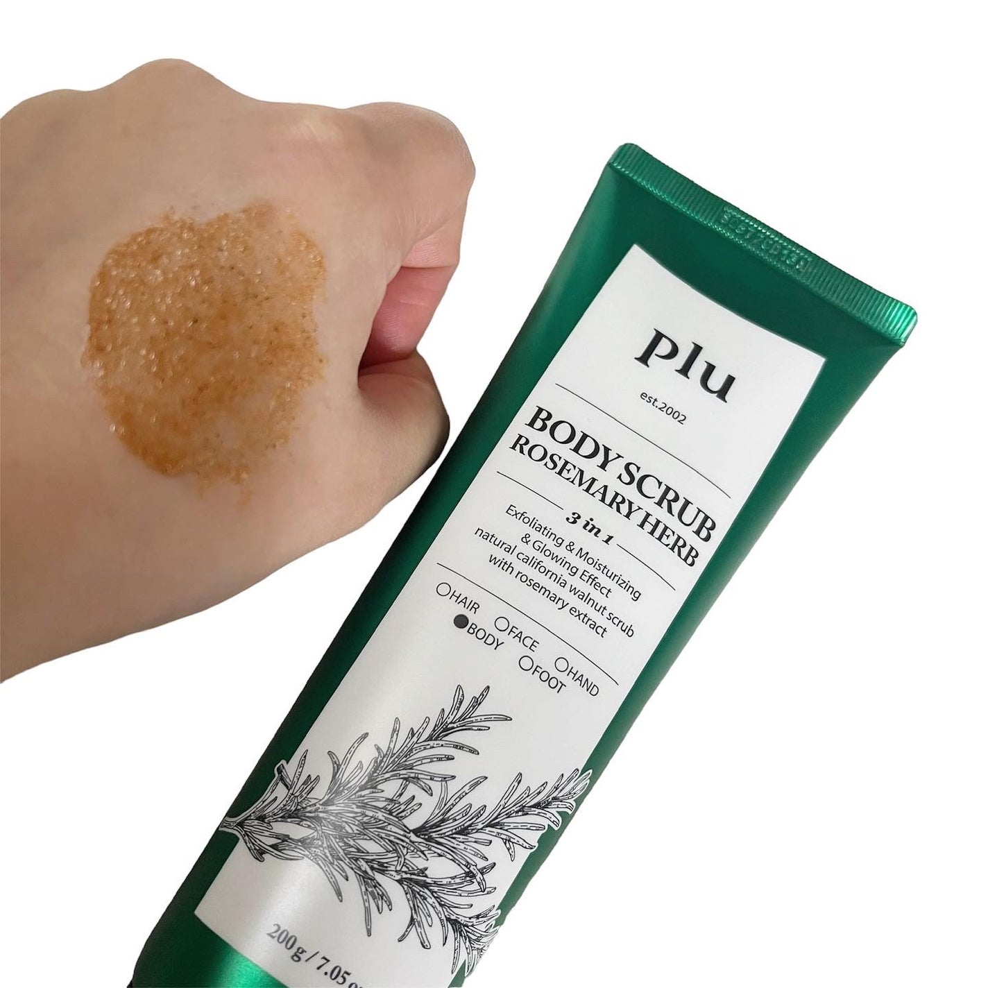 オリジナルボディスクラブ ローズマリーハーブ/plu/ボディスクラブを使ったクチコミ(3枚目)