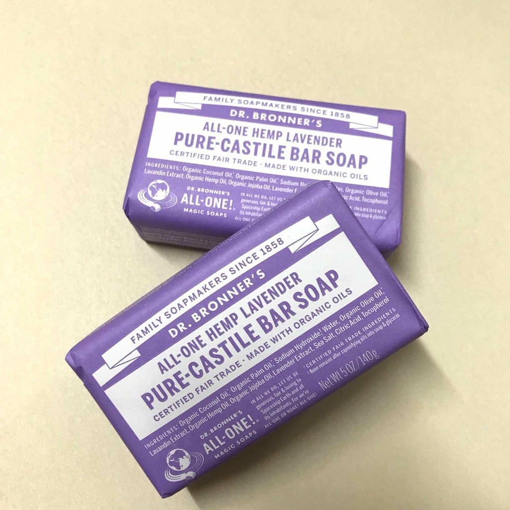 マジックソープバー ラベンダー/ドクターブロナー/洗顔石鹸を使ったクチコミ(1枚目)