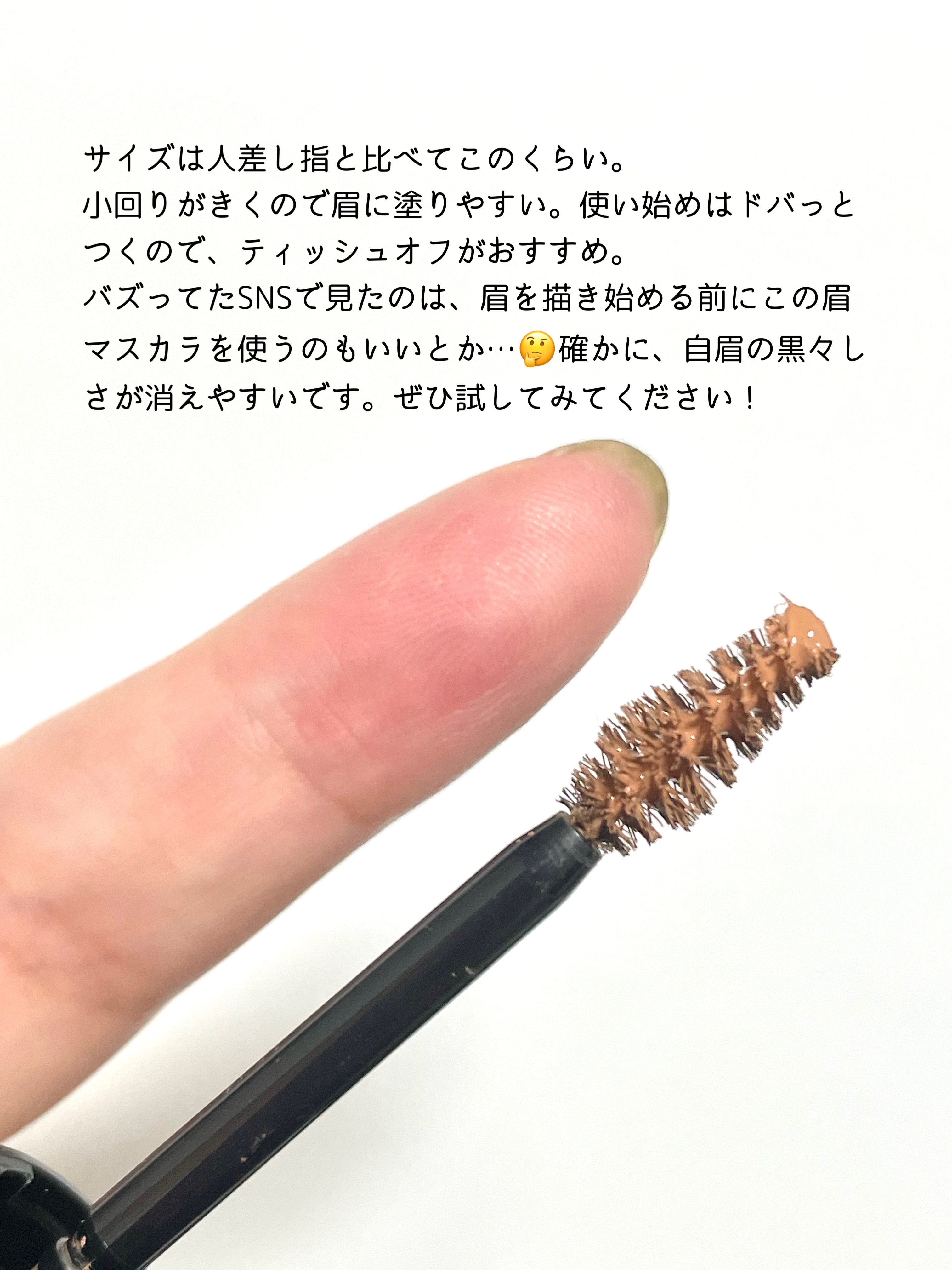 ヴィセ リシェ インスタント アイブロウ カラー/Visée/眉マスカラを使ったクチコミ（3枚目）