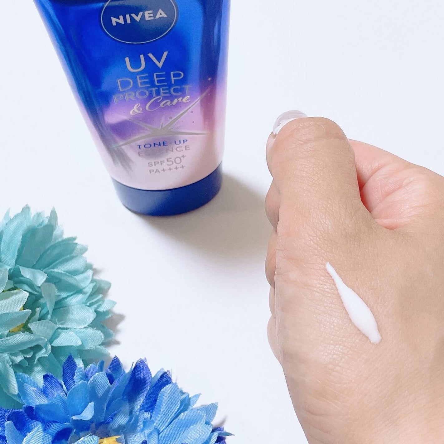 ニベアUV ディープ プロテクト&ケア トーンアップ エッセンス/ニベア/日焼け止めローションを使ったクチコミ(6枚目)