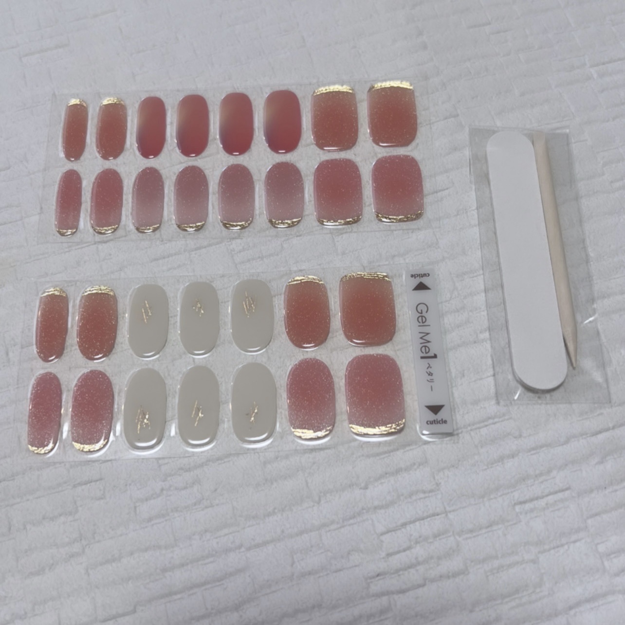 ジェルミーペタリー L2 Peach Fizz / ピーチフィズ/ジェルミーワン/ネイルシールを使ったクチコミ（2枚目）