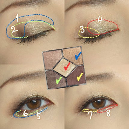 サンク クルール クチュール 〈アトリエ オブ ドリームズ〉/Dior/アイシャドウパレットを使ったクチコミ(4枚目)