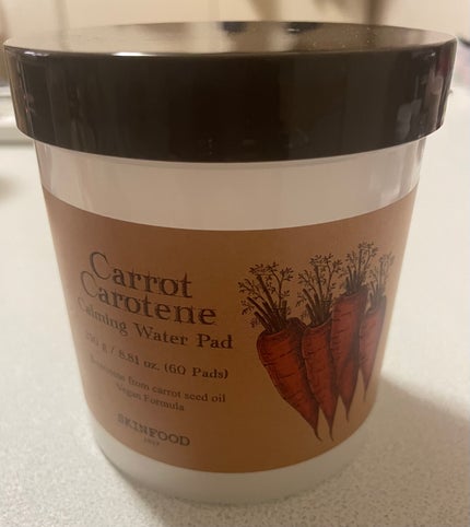 キャロットカロテン カーミングウォーターパッド/SKINFOOD/トナーパッドを使ったクチコミ(1枚目)