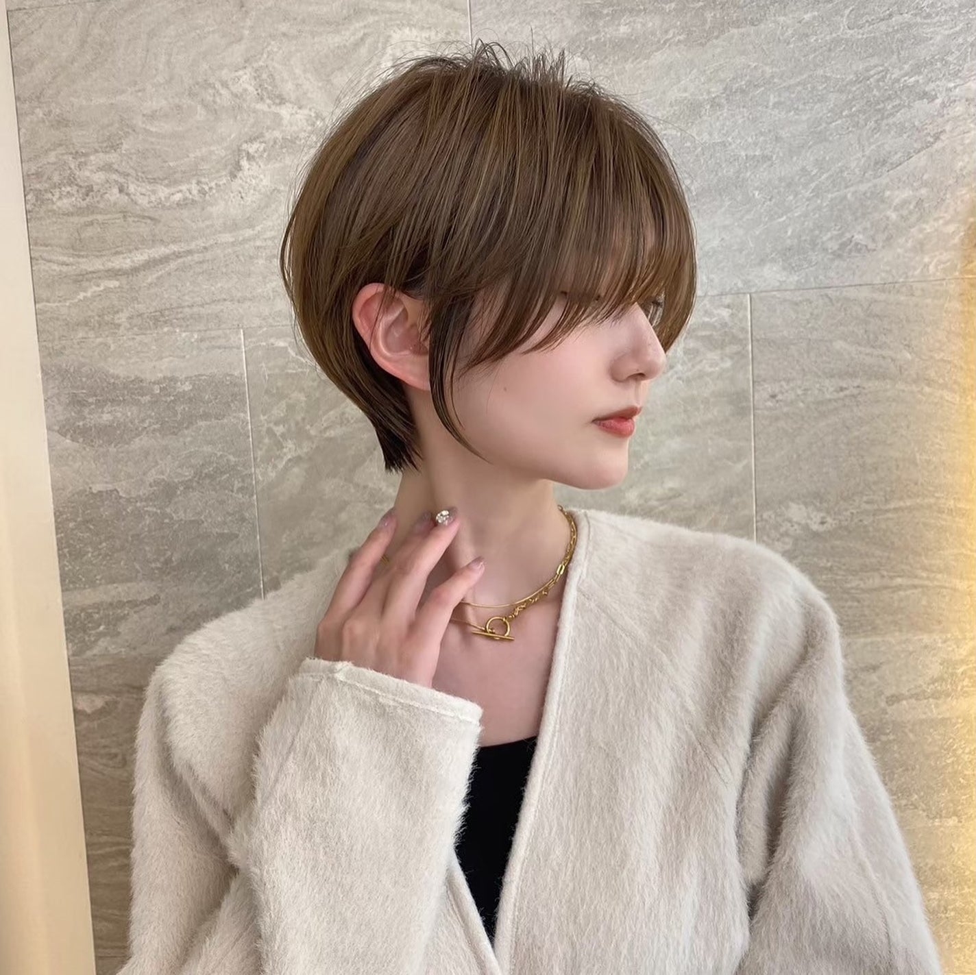 lond soleil 山本樹理 on LIPS 「大人上品ショートヘア❣️@juuuuri89←ご予約はこちら..」(8枚目)