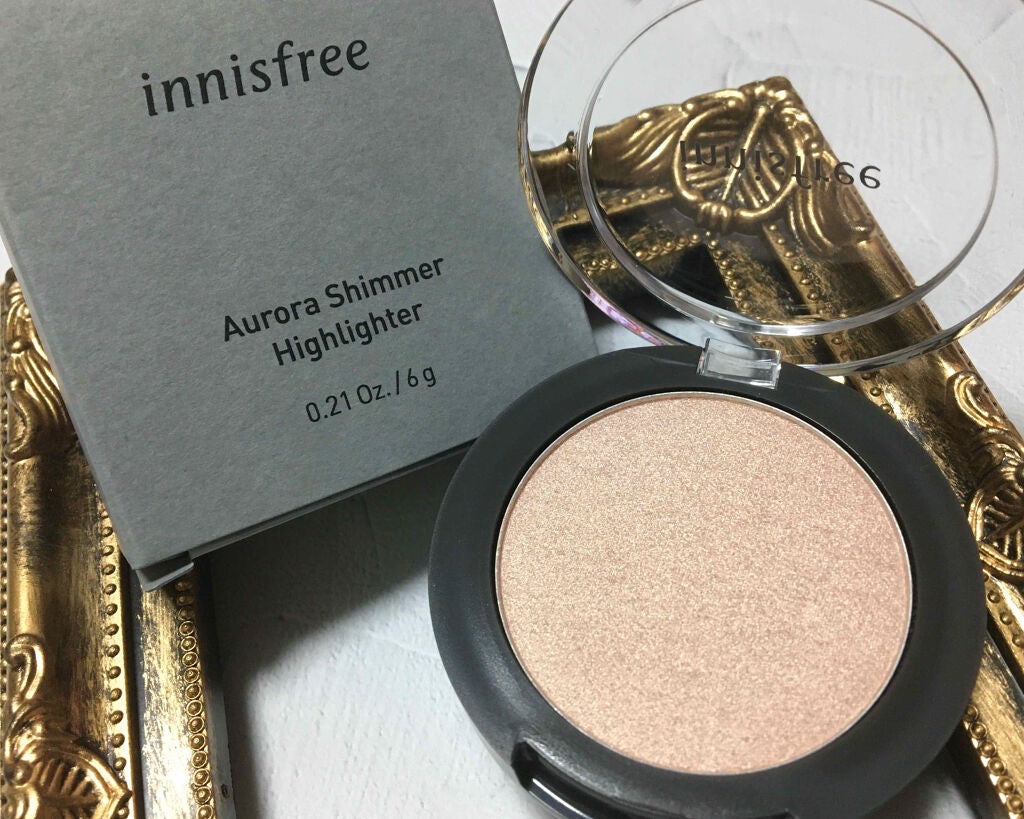 オーロラシマー ハイライター/innisfree/パウダーハイライトを使ったクチコミ(1枚目)