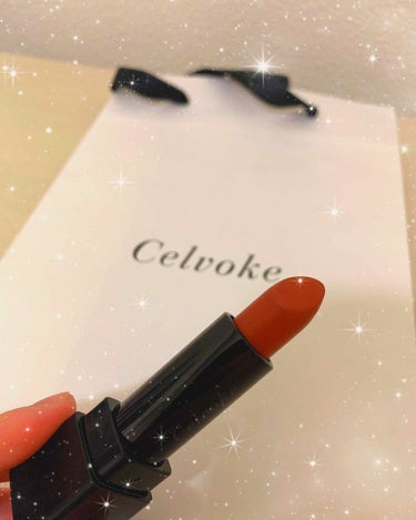 再入荷待ちが多いcelvoke のリップ9番！
やっと購入、、😂

テラコッタカラーがかわいくて最近のお気に入り💕

しかし、発色の良すぎて乾燥が、、

上からグロスを重ねれば気にならないですが、単体で