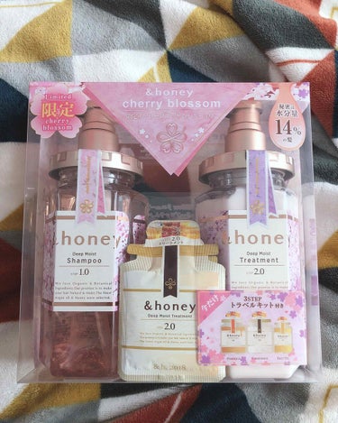 ディープモイスト 限定チェリーブロッサム シャンプー＆ヘアトリートメントペアセット/&honey/シャンプー・コンディショナーの画像