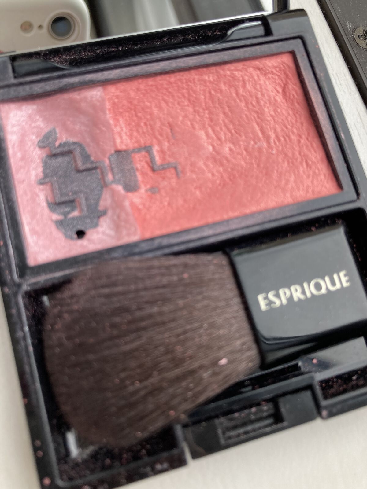 ピュアリーベール チーク PK-1 クリームピンク/ESPRIQUE/パウダーチークを使ったクチコミ（1枚目）