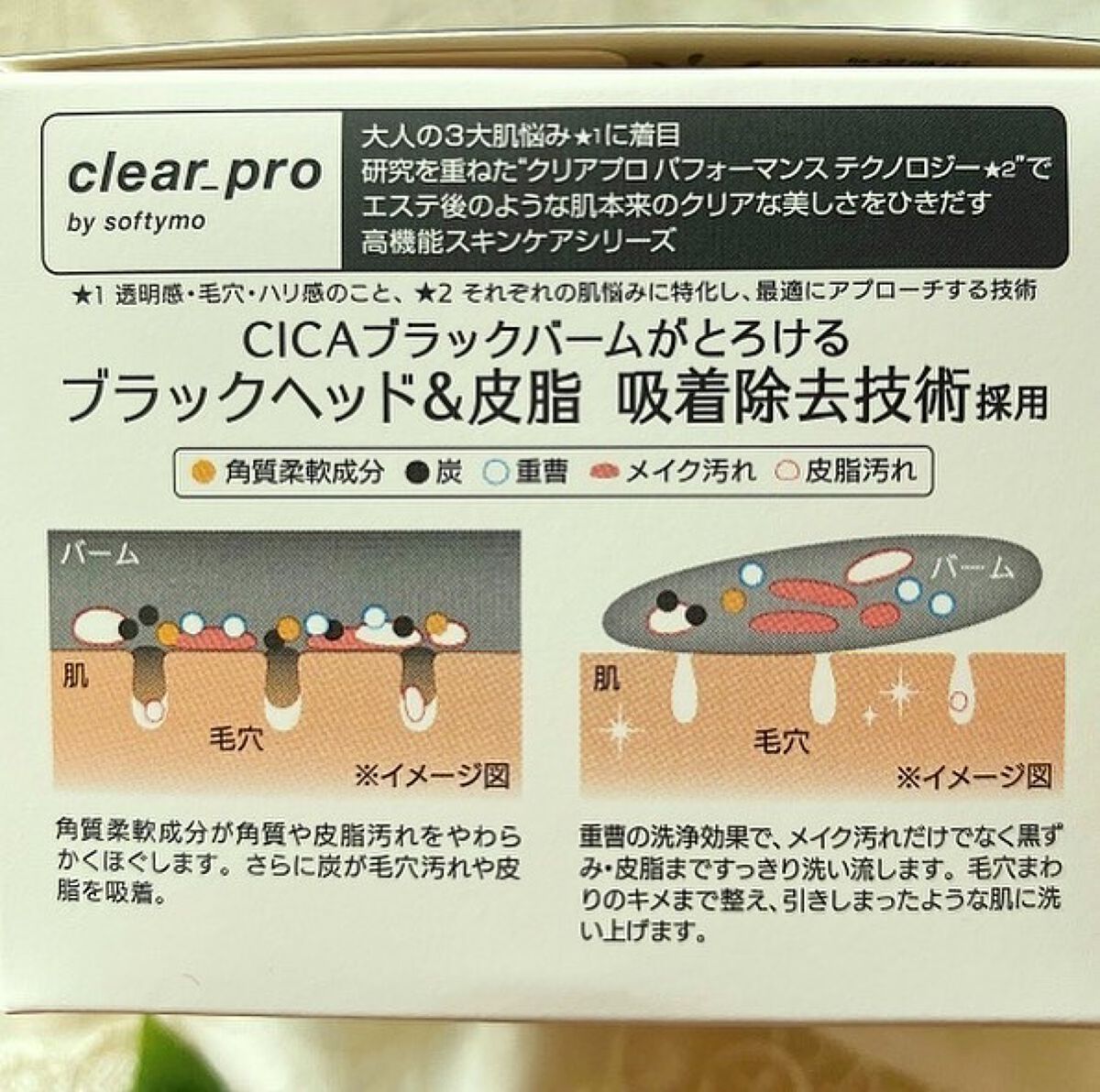 ソフティモ クリアプロ クレンジングバーム CICA ブラック/ソフティモ/クレンジングバームを使ったクチコミ(3枚目)