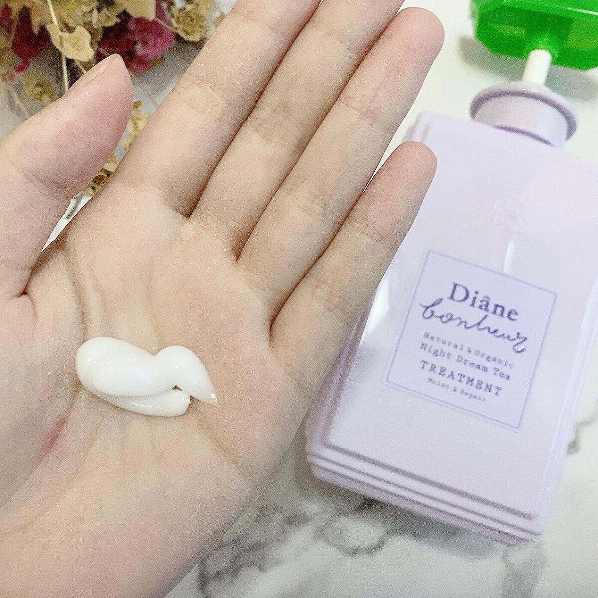 ダイアンボヌール モイスト＆リペア シャンプー/トリートメント ナイトドリームティーの香り/ダイアン/市販シャンプーを使ったクチコミ（3枚目）