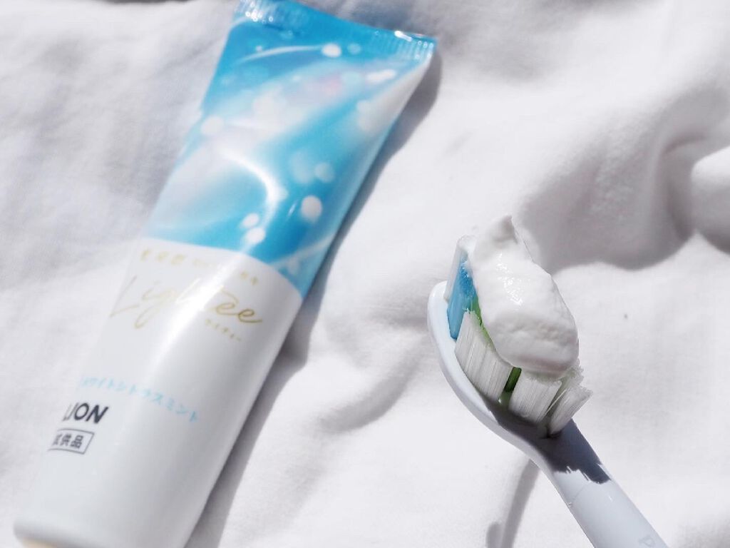 Lighteeハミガキ  ホワイトシトラスミント 53g/ライオン/歯磨き粉を使ったクチコミ（1枚目）