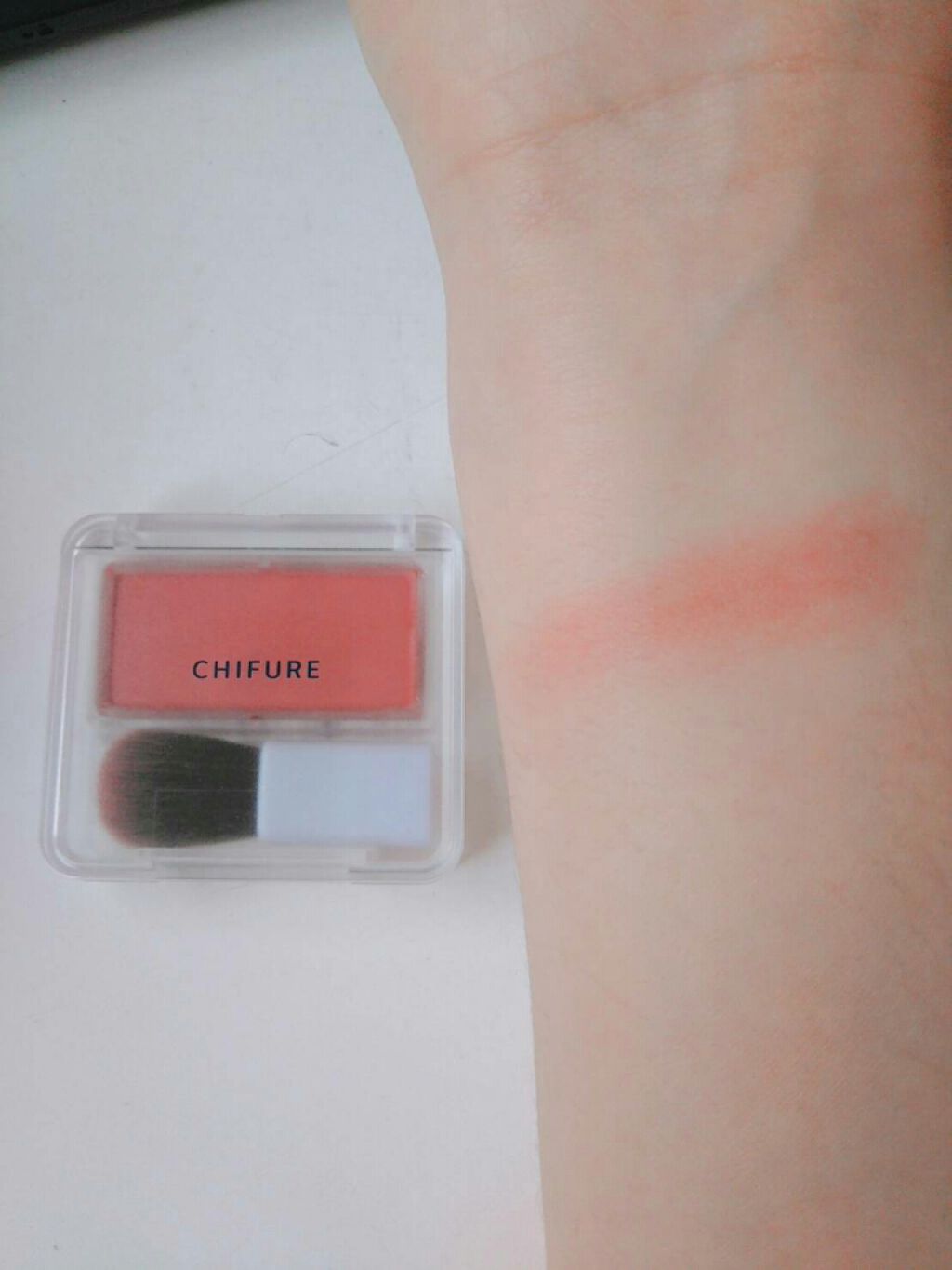 パウダー チーク/ちふれ/パウダーチークを使ったクチコミ（3枚目）