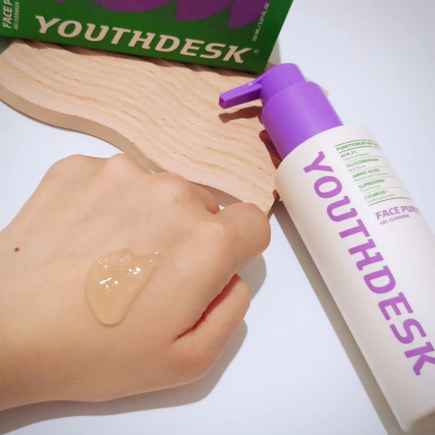 フェースピュリファイアジェルクレンザー/YOUTHDESK/クレンジングジェルを使ったクチコミ（2枚目）
