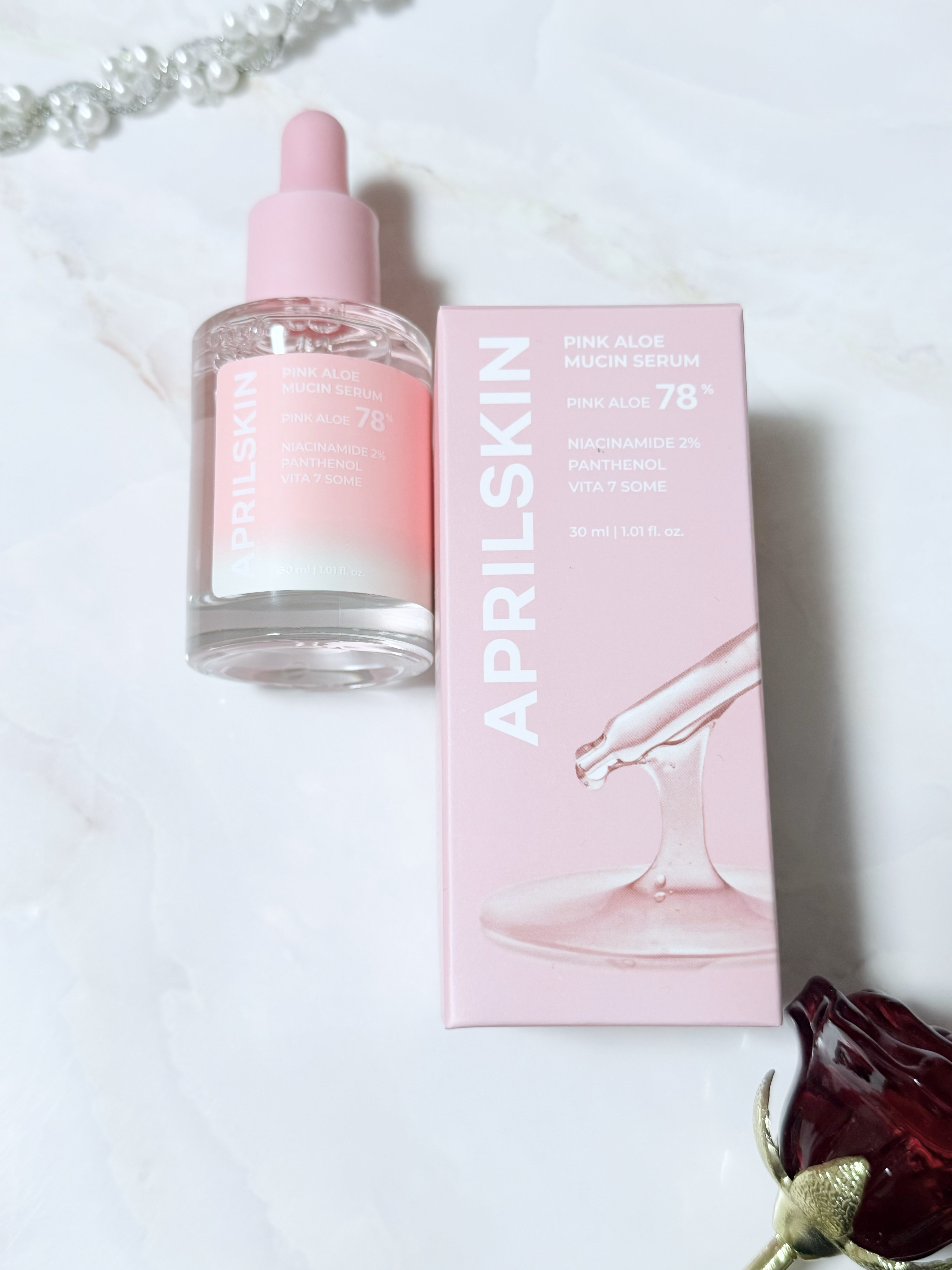 ピンクアロエムチンセラム/APRILSKIN/美容液を使ったクチコミ（1枚目）