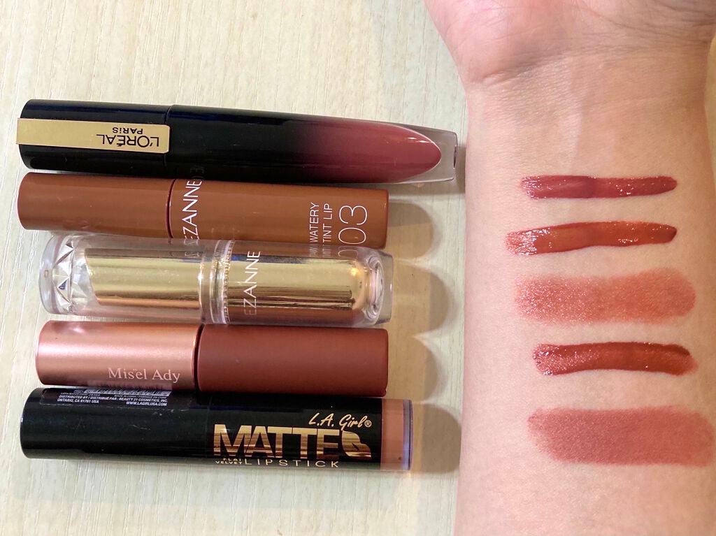 ラスティンググロスリップ/CEZANNE/口紅を使ったクチコミ(2枚目)