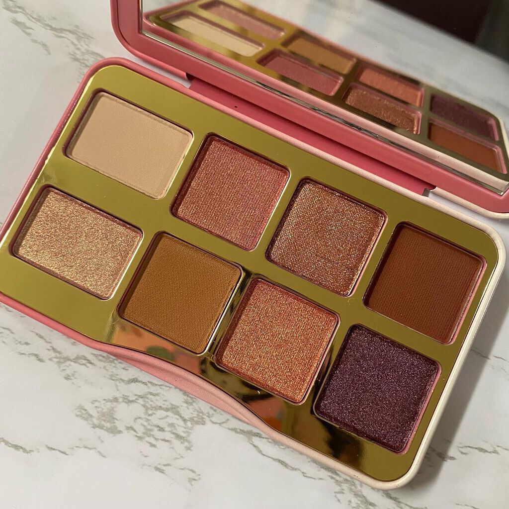 ティックルドピーチ ミニ アイシャドウ パレット/Too Faced/アイシャドウパレットを使ったクチコミ(3枚目)