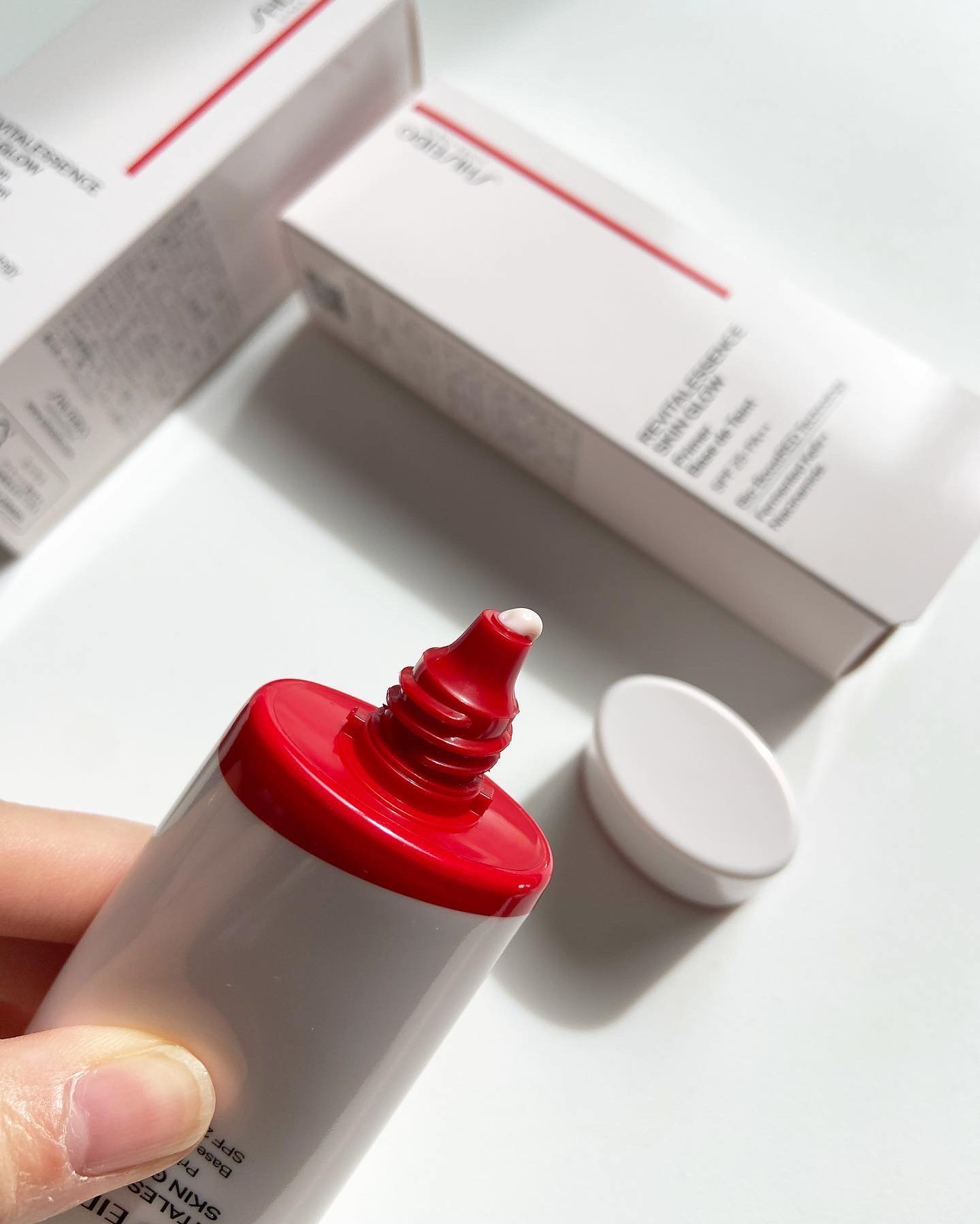 エッセンス スキングロウ プライマー	/SHISEIDO/化粧下地を使ったクチコミ（3枚目）