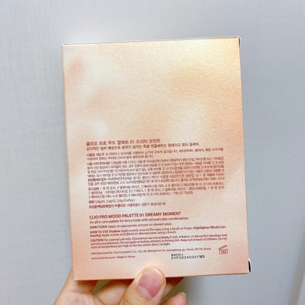 プロ ムード パレット 01 DREAMY MOMENT/CLIO/アイシャドウパレットの画像