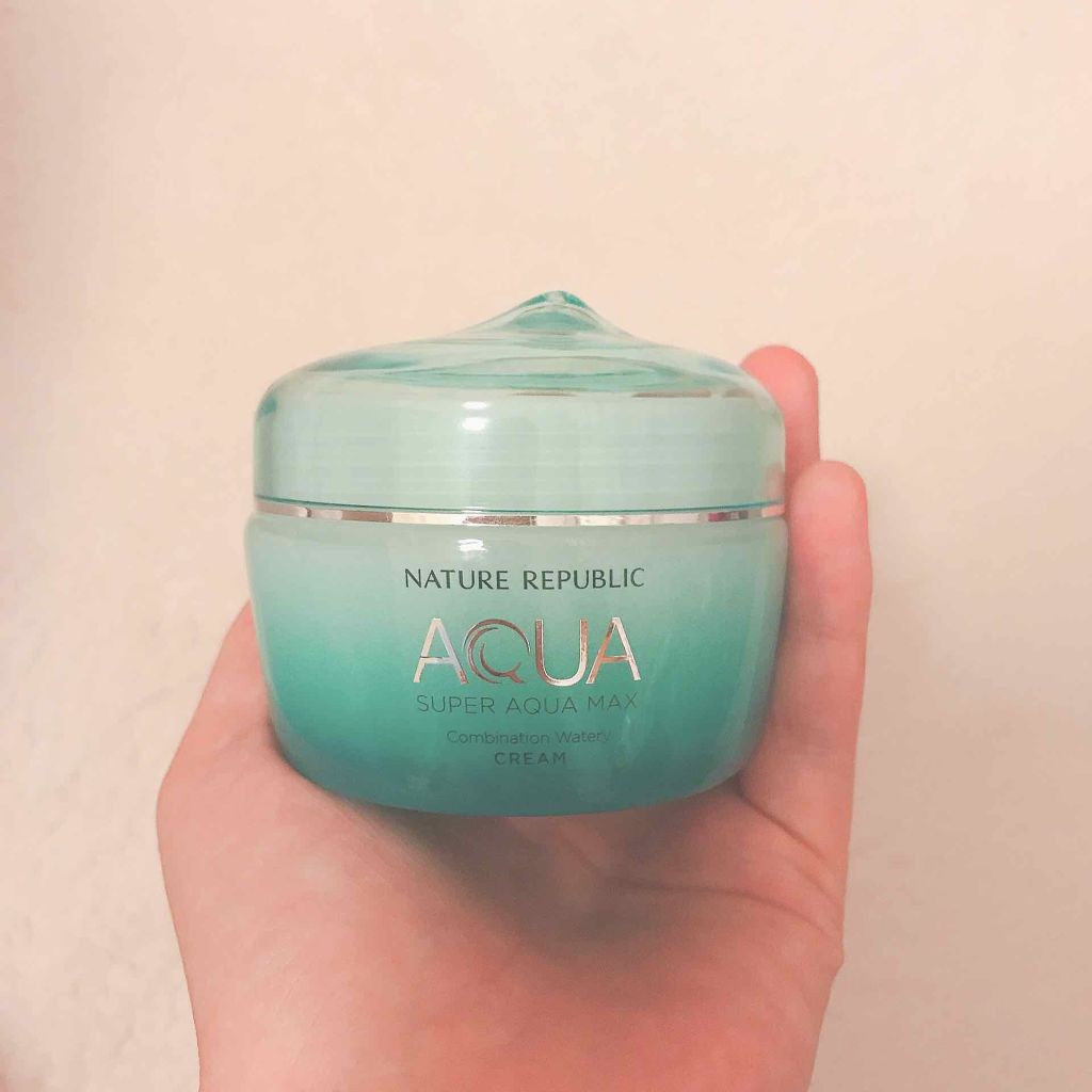 スーパーアクアマックス水分クリーム/ネイチャーリパブリック/フェイスクリームを使ったクチコミ（1枚目）