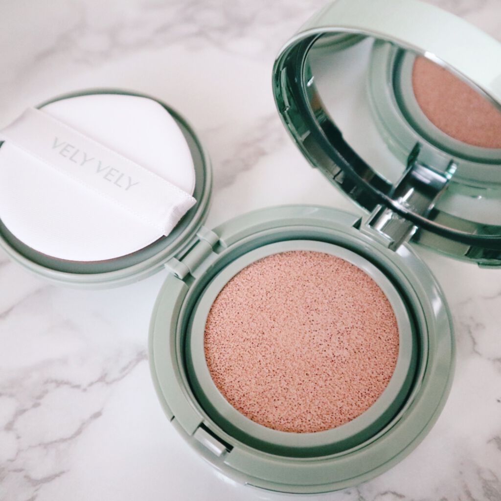 ダーマグッドグリーンクッション 21号/VELY VELY/クッションファンデーションを使ったクチコミ（1枚目）