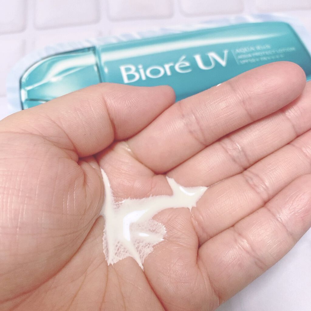 ビオレUV アクアリッチ アクアプロテクトローション(水層パック)/ビオレ/日焼け止めローションを使ったクチコミ（2枚目）