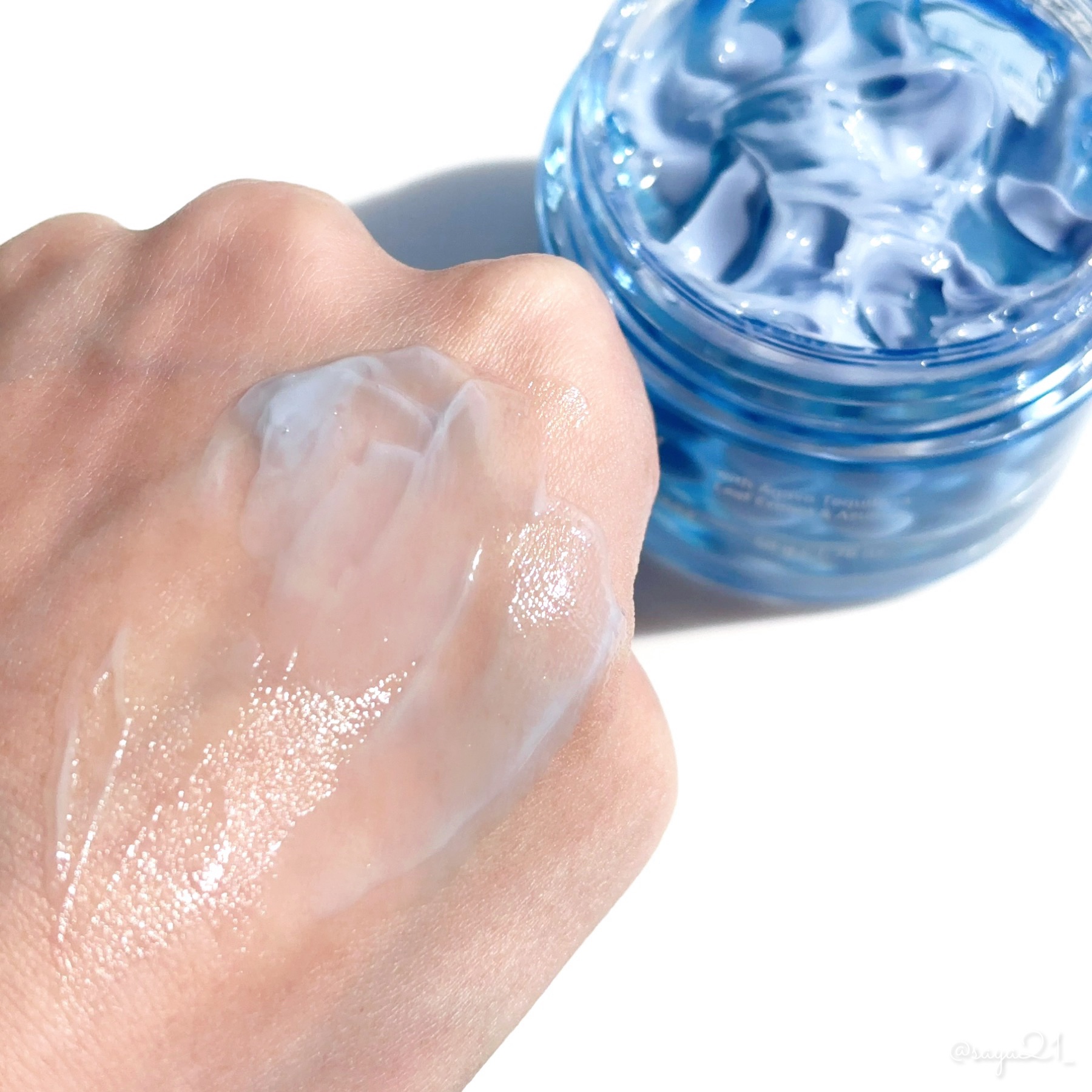 ブルーレイヤーダブルウォータークリーム/MEDITHERAPY/フェイスクリームを使ったクチコミ（2枚目）