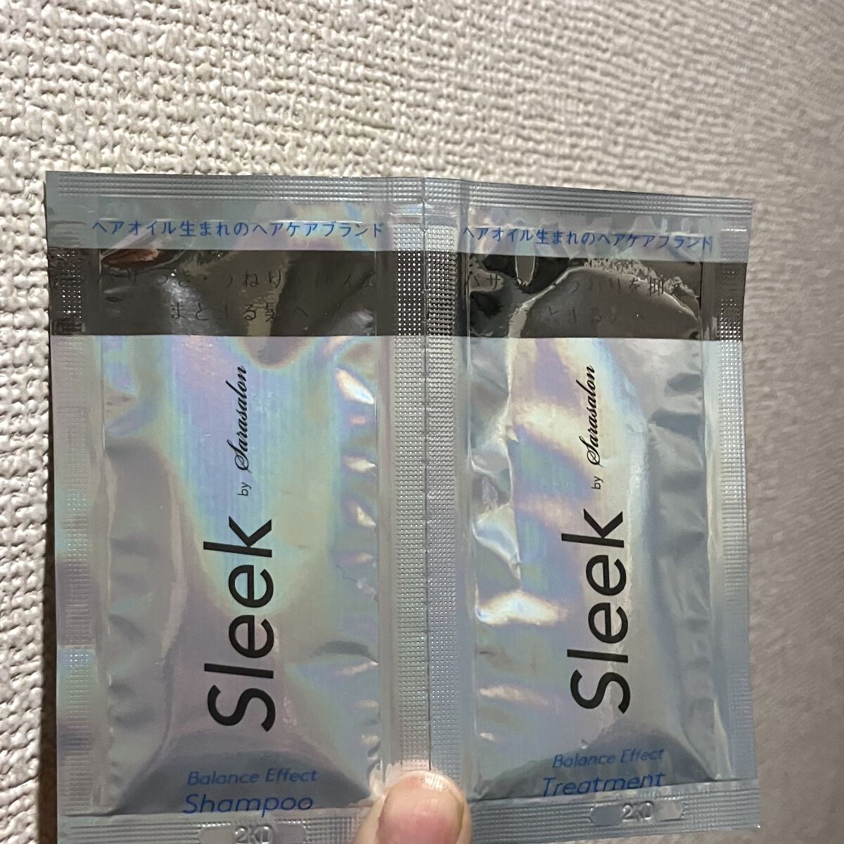 バランスエフェクトシャンプー／トリートメント/スリーク by サラサロン/市販シャンプーを使ったクチコミ（1枚目）