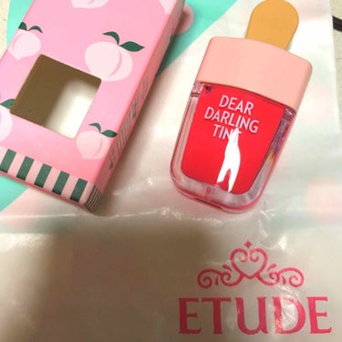 ディアダーリン ウォータージェルティント （アイスティント）/ETUDE/口紅を使ったクチコミ（1枚目）