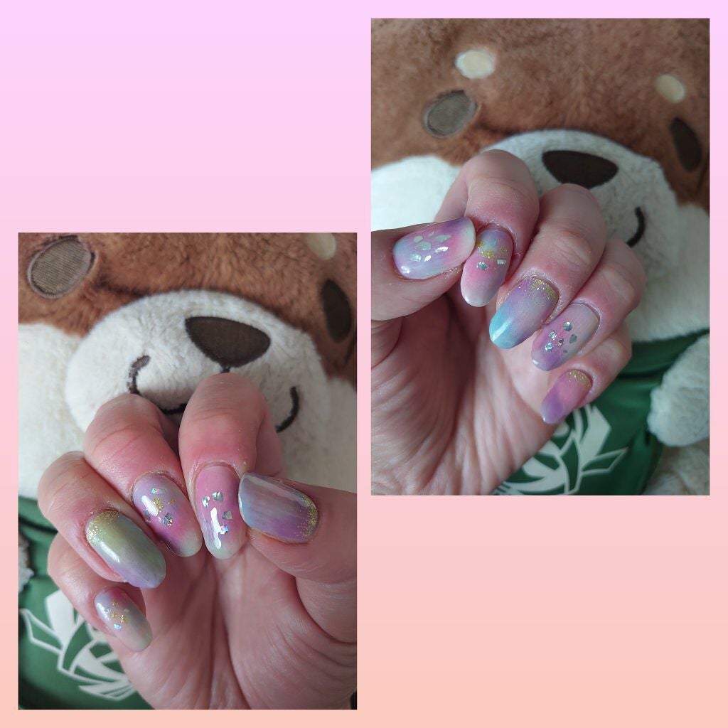 ジェルネイルシール/DAISO/ネイルシールを使ったクチコミ(1枚目)