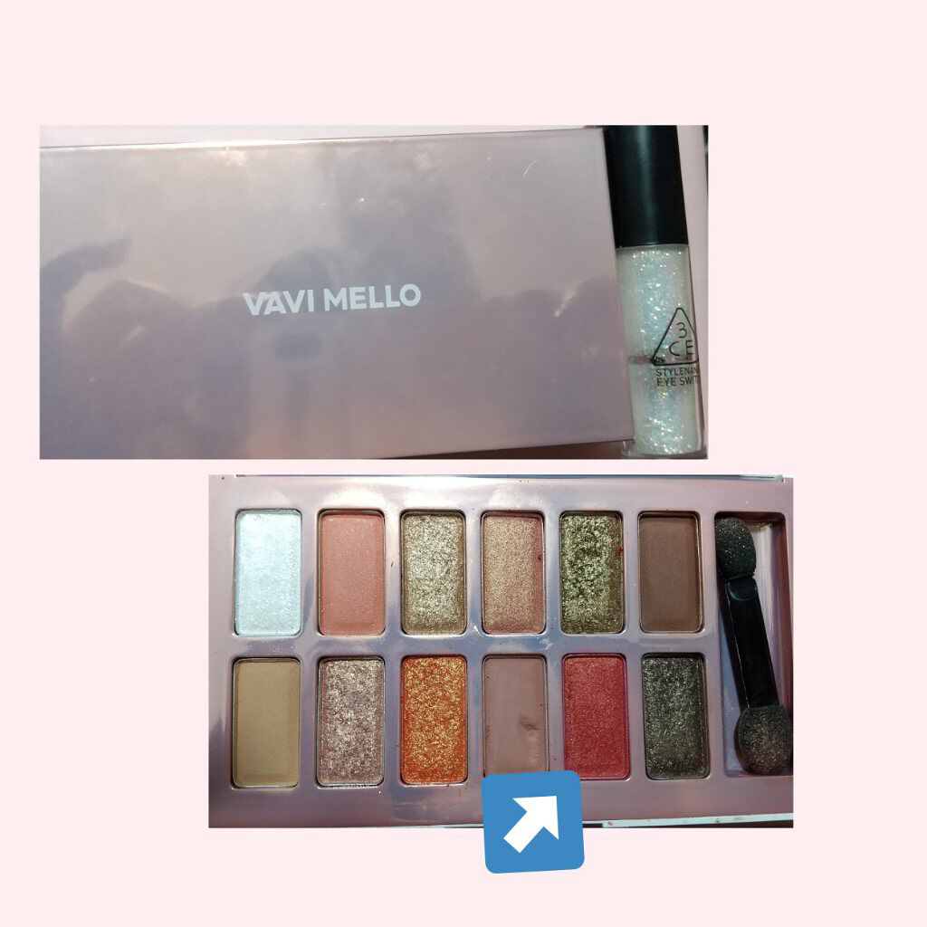 バレンタインボックス2 ピーチパレット レッドシャーベット/VAVI MELLO/アイシャドウパレットを使ったクチコミ（3枚目）