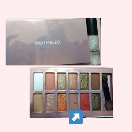 バレンタインボックス2 ピーチパレット/VAVI MELLO/アイシャドウパレットを使ったクチコミ(3枚目)