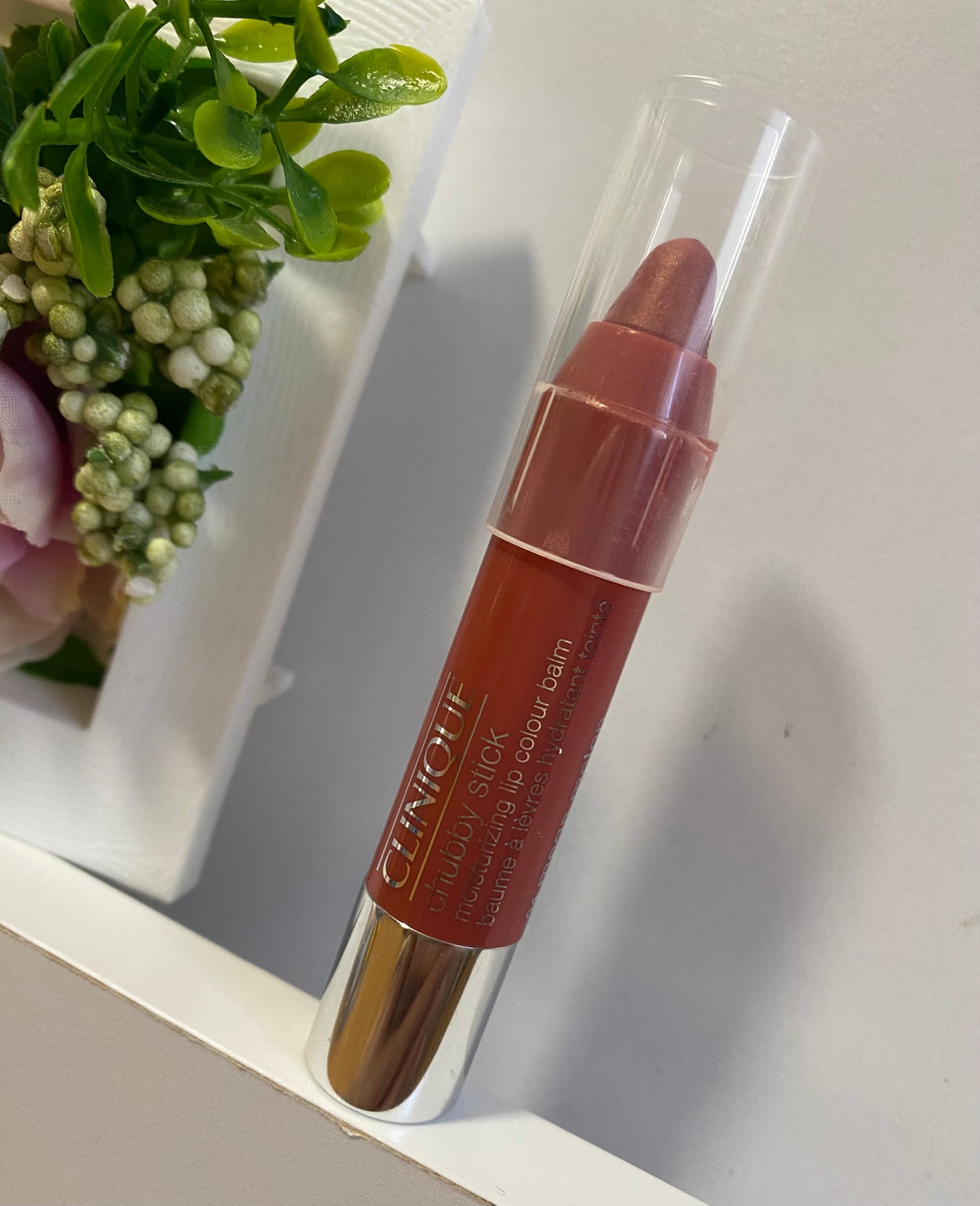 チャビー スティック モイスチャライジング リップ カラー バーム/CLINIQUE/口紅を使ったクチコミ(2枚目)