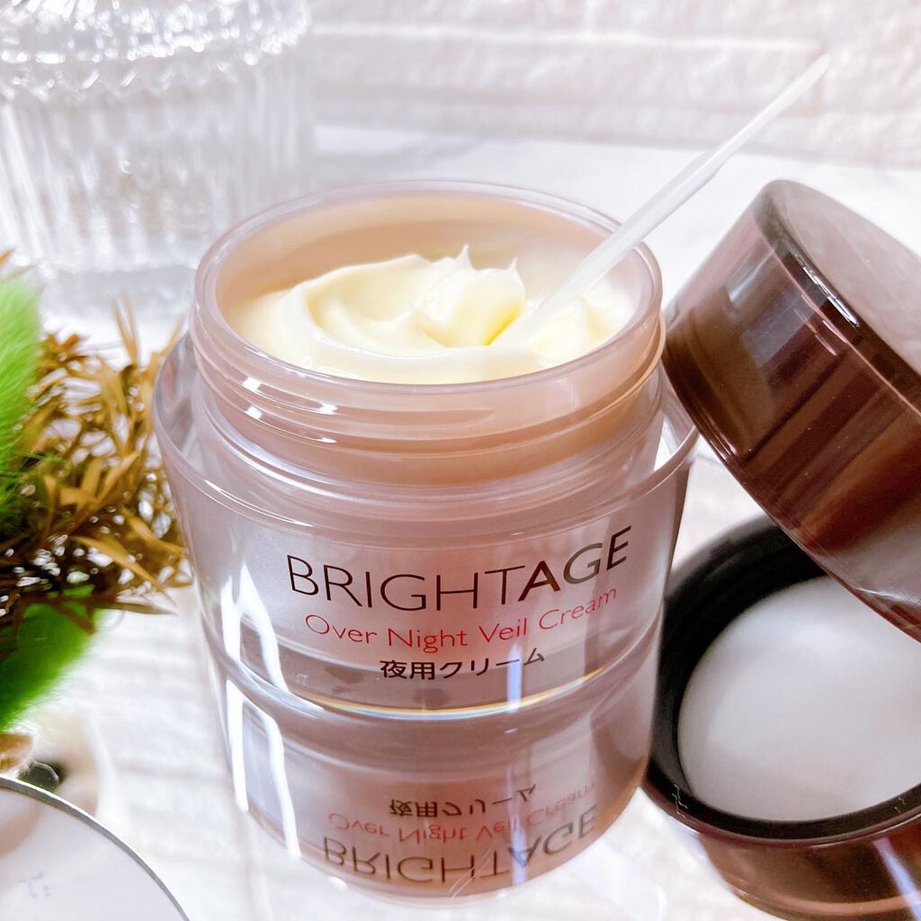 オーバーナイト ヴェールクリーム/BRIGHTAGE/フェイスクリームを使ったクチコミ（1枚目）