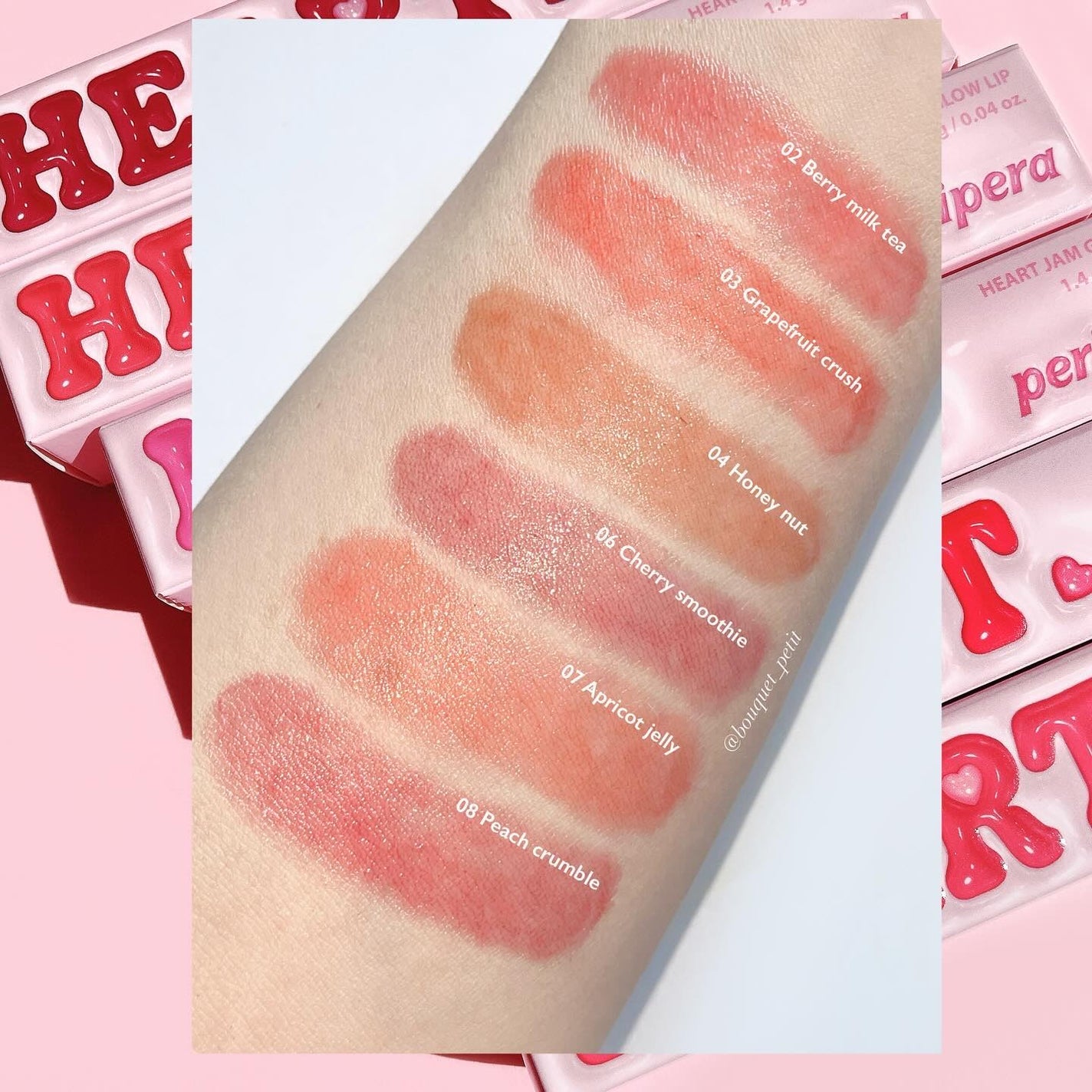 ハート ジャム グロウ リップ/PERIPERA/口紅を使ったクチコミ(4枚目)